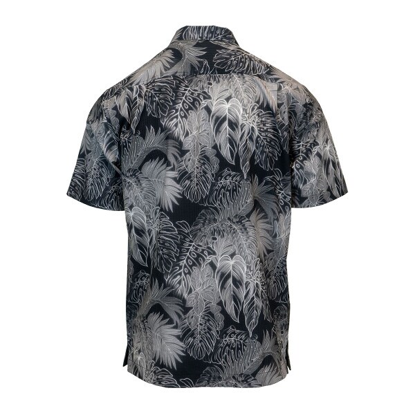U-State Tommy Bahama Short-Sleeve Black Tropical Polo